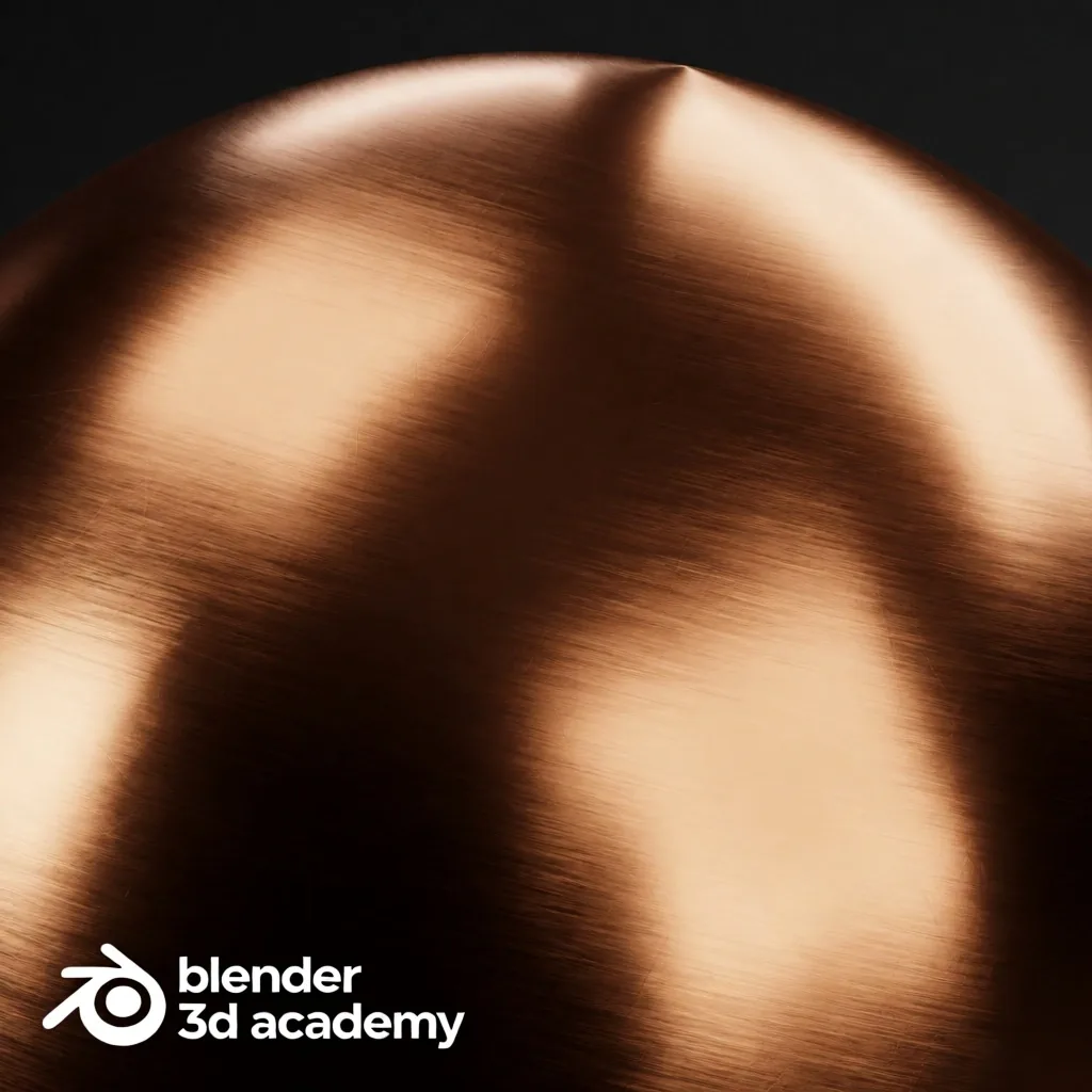 Material procedural de metal cepillado con anisotropía