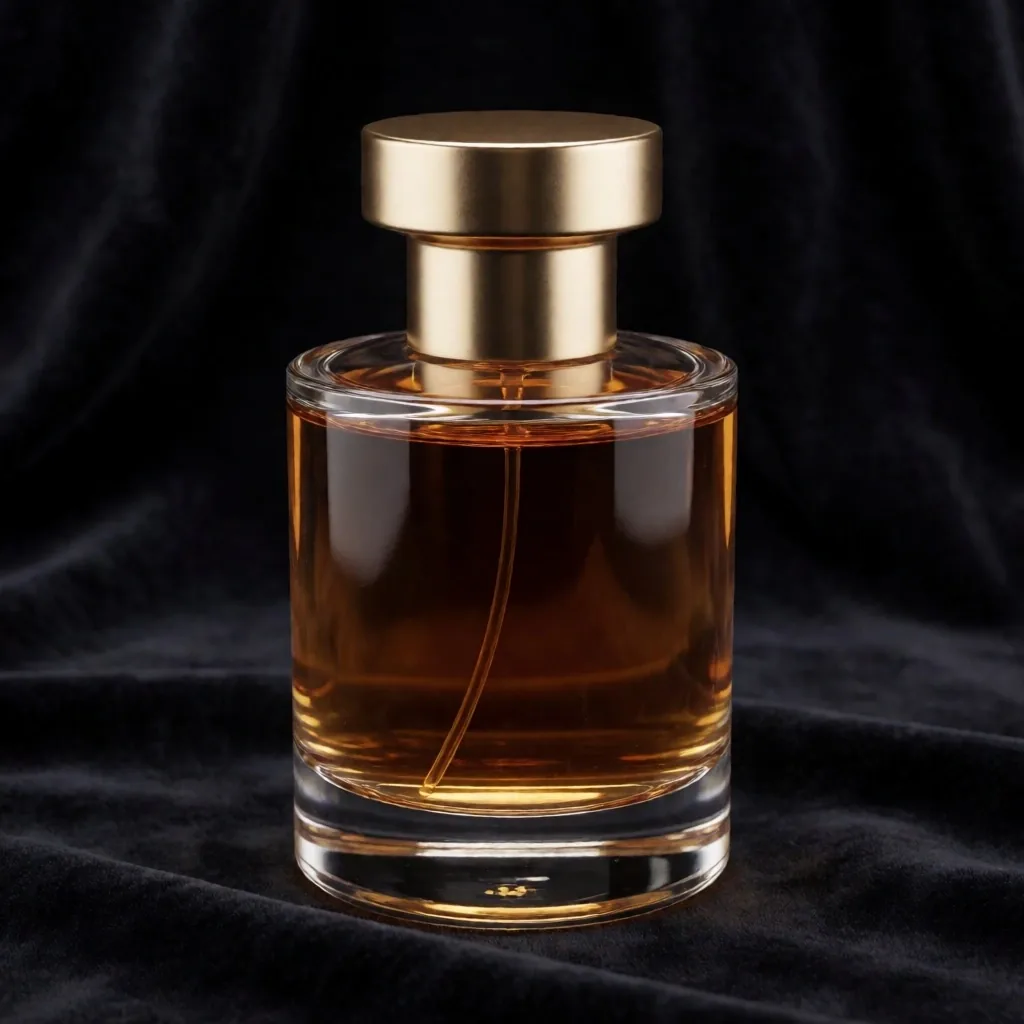 Render de frasco de perfume, proyecto de estudiante